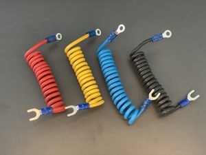 Cables de conexión en espiral, 4 colores, pieza de repuesto para máquina dobladora de láminas Shannon