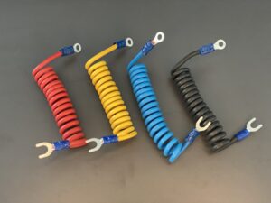 Coiled connection wire